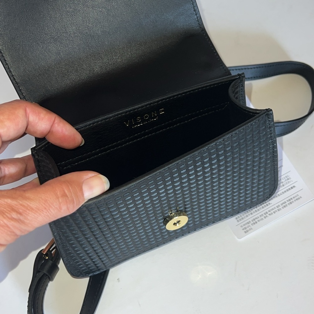 YOOX Mini leather handbag - Made in Italy - Picture 3 of 6